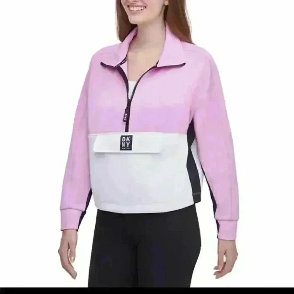 BRAND NEW DKNY SPORT WOMENS 1/2 ZIP PULLOV…